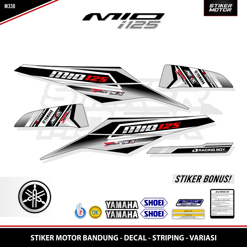 Jual STRIPING MIO M3 / MIO i 125 / MIO Z / MIO 125 / STICKER / STIKER ...