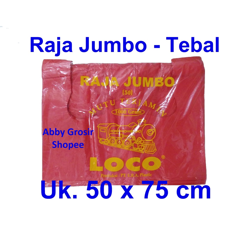 Jual Kantong Plastik Loco Uk50 Raja Jumbo Merah Kantong Plastik Kresek Tebal Shopee Indonesia 8351