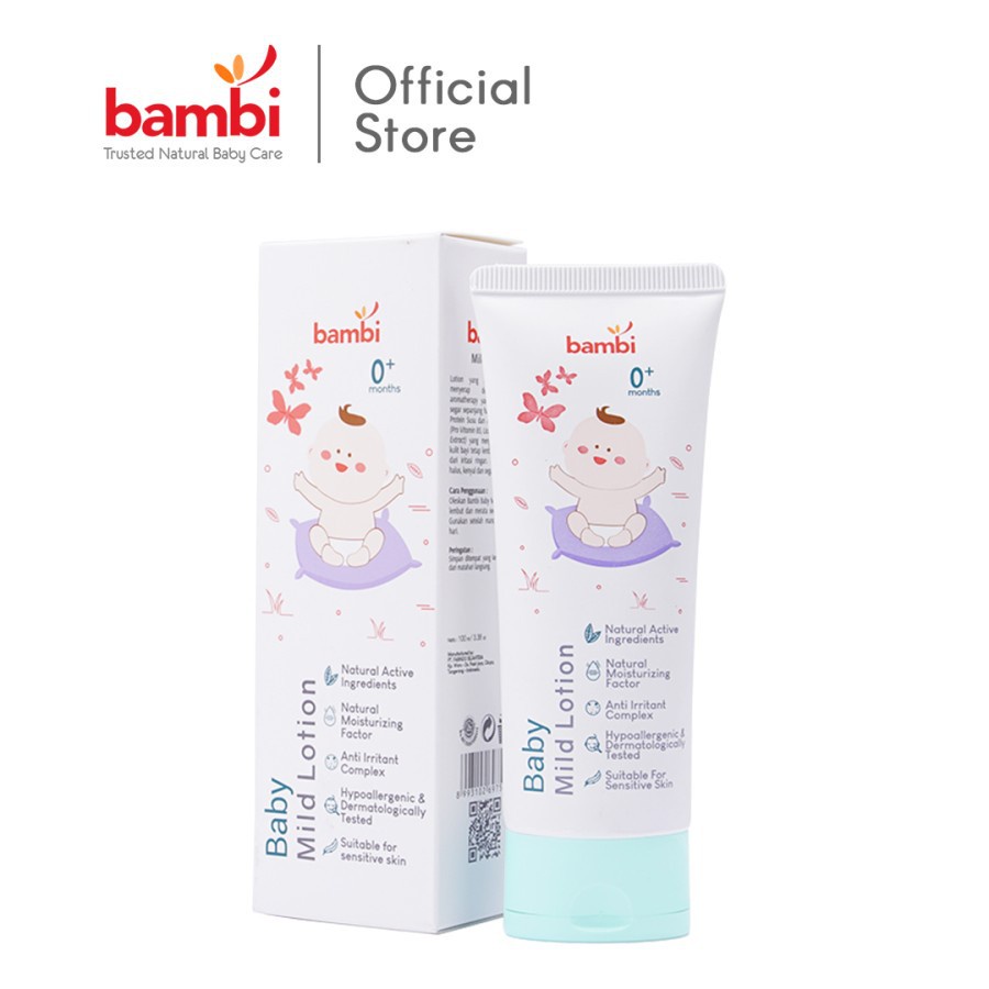 Jual BAMBI Mild Lotion 100ml Baby Body Lotion // Baby Lotion Bambi ...