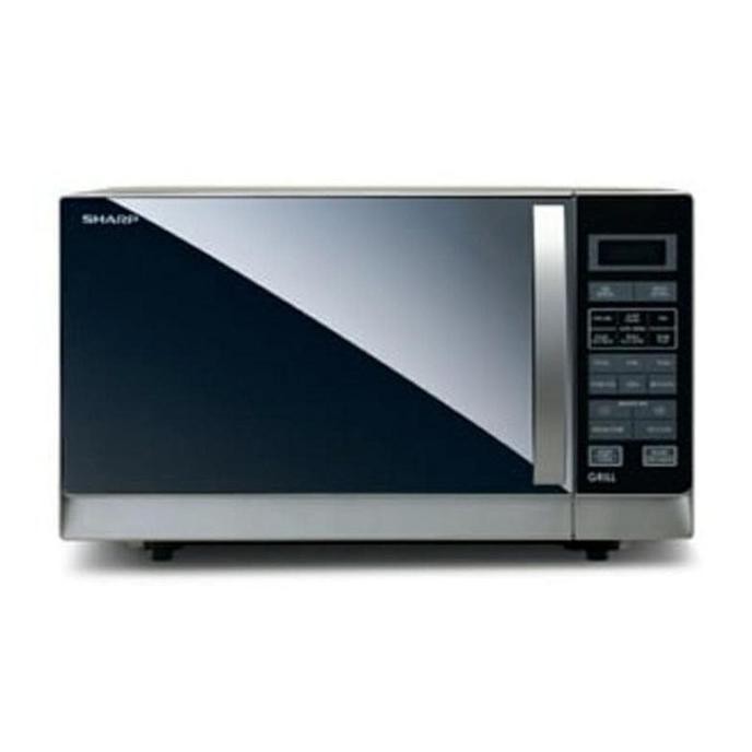 Jual SHARP R-728R COMPACT GRILL MICROWAVE OVEN 25L - HITAM | Shopee ...