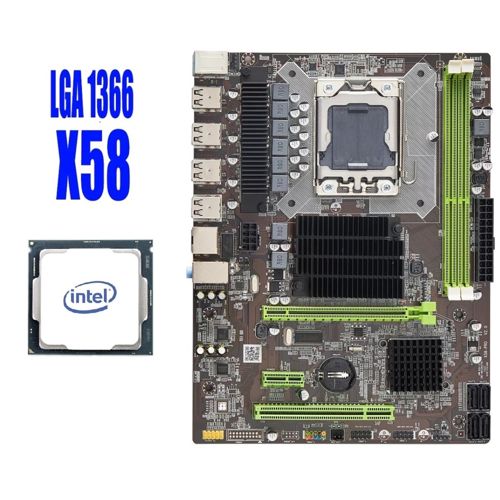 Jual Paket Intel Xeon 6 Core X5650 Motherboard X58 LGA 1366 DDR3 Shopee Indonesia