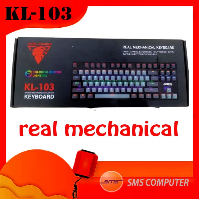 Jual JEDEL KL-103 Keyboard Gaming Real Mechanical RGB Backlighting ...