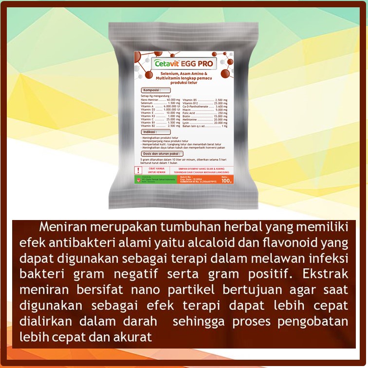 Jual CETA EGG PRO - Multivitamin Lengkap Pemacu Produksi Telur | Shopee ...