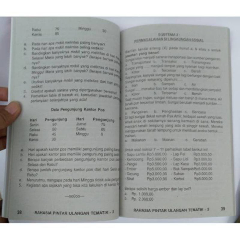 Jual Buku Pintar Ulangan Harian Tematik Kelas 3 SD/MI | Shopee Indonesia