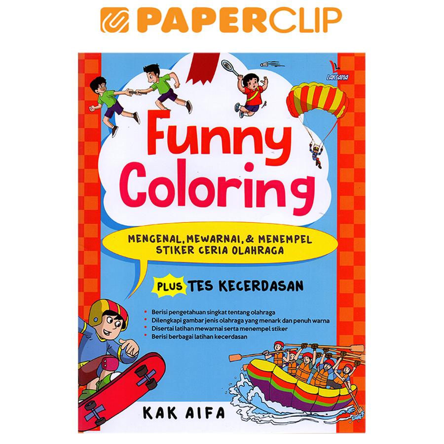 Jual FUNNY COLORING:MENGENAL MEWARNAI & MENEMPEL STICKER CERIA OLAHRAGA ...