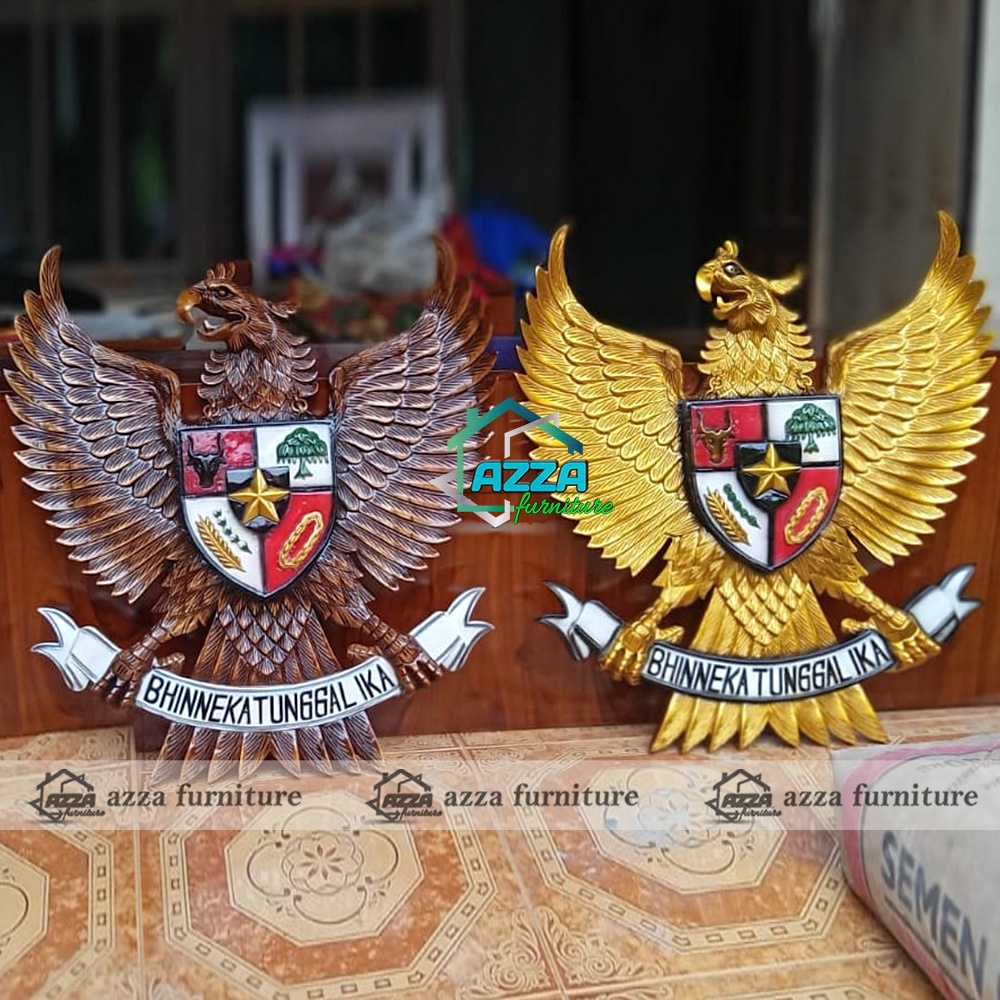 Jual Lambang Garuda Pancasila Ukiran Kayu Jati Shopee Indonesia