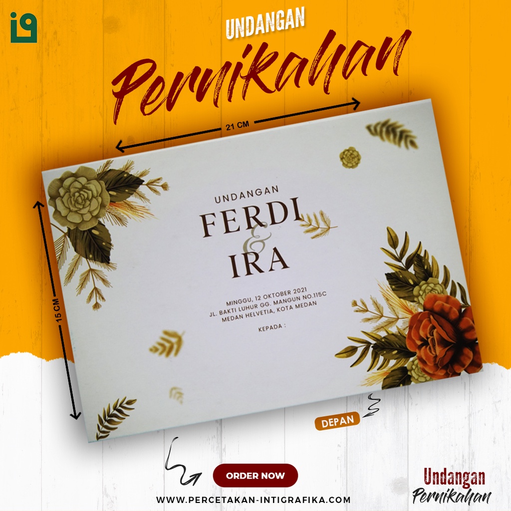 Jual Undangan Pernikahan Hard Cover Cantik | Undangan Hardcover