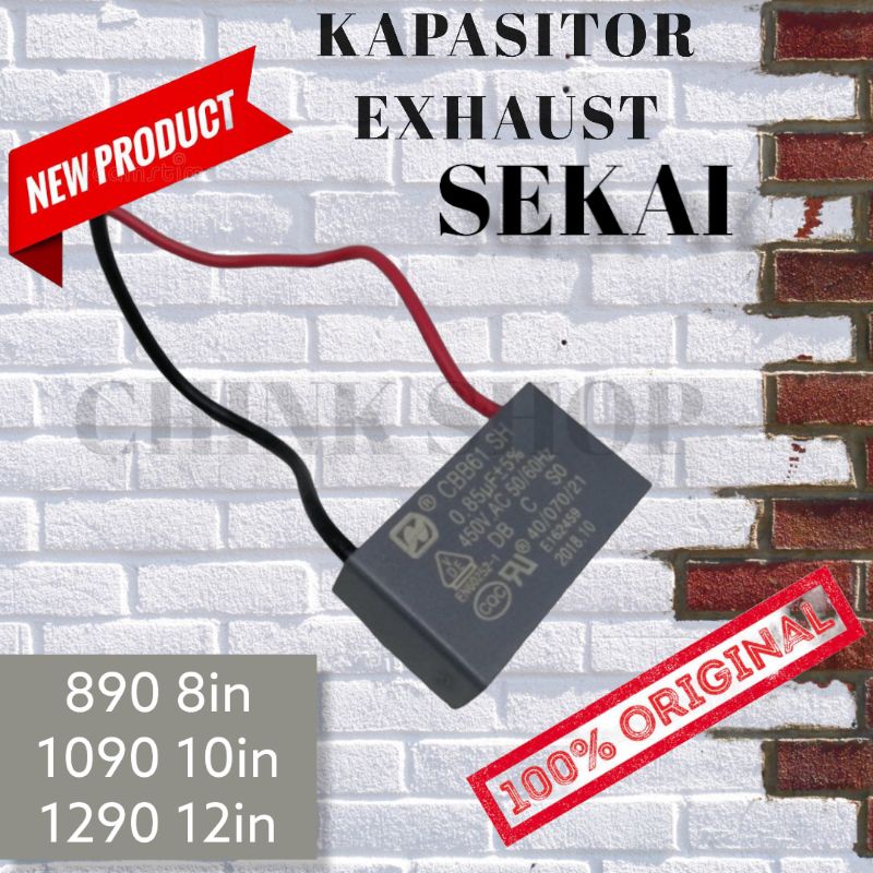 Jual KAPASITOR SEKAI KIPAS EXHAUST WALL FAN WEF 890 1090 1290 ORIGINAL