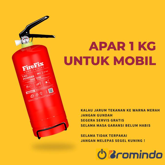 Jual Alat Pemadam Kebakaran Api Apar Mobil 1 Kg Firefix | Shopee Indonesia