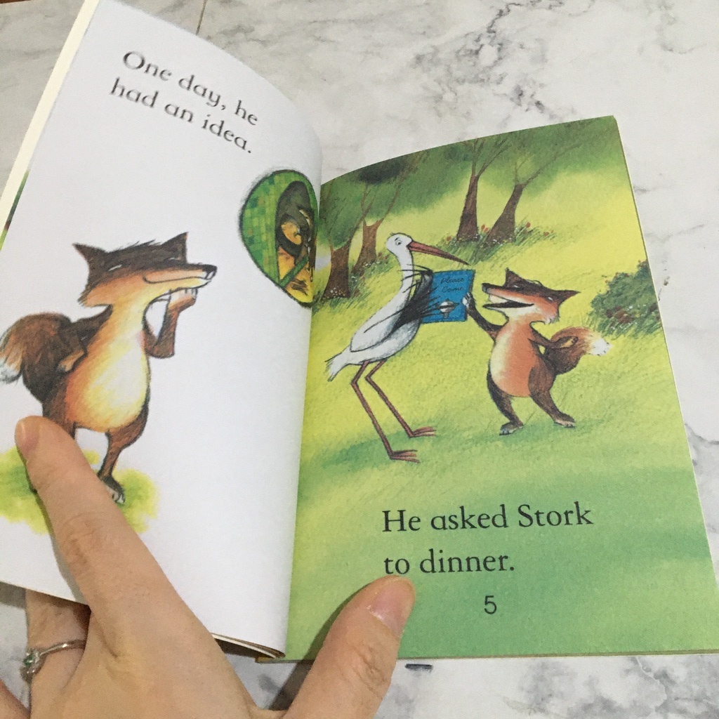 Jual The fox and the stork usborne reprint buku cerita anak bahasa ...