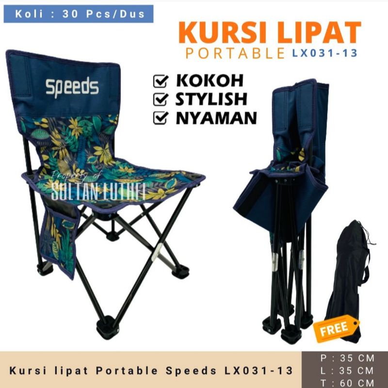 Jual Kursi Lipat Portable Speeds Lx Shopee Indonesia