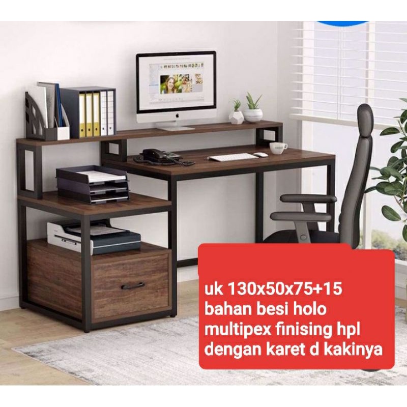 Jual meja kerja minimalis. meja kerja profesional. meja belajar estetik