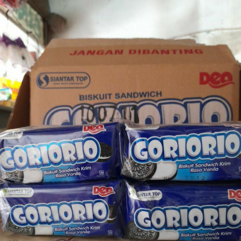 Jual Biskuit oreo goriorio krim vanila renceng | Shopee Indonesia