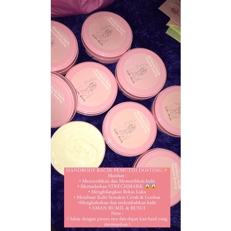 Jual HANDBODY RACIK PEMUTIH DOSTING isi 100ml | Shopee Indonesia