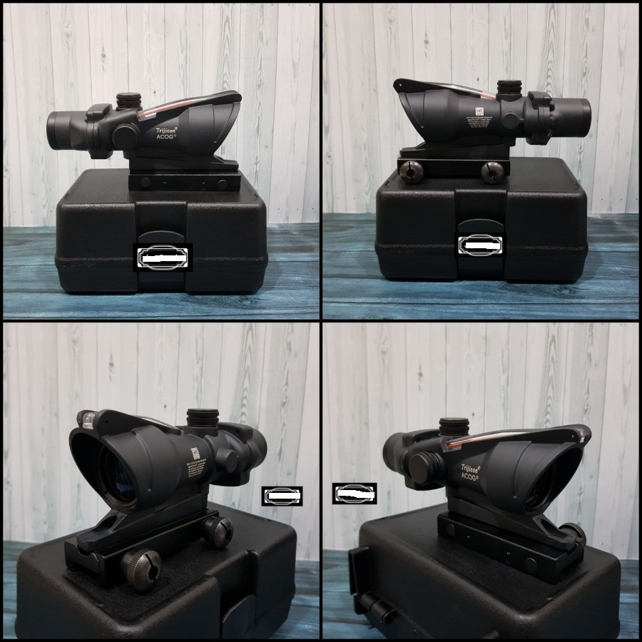 Jual Acog Trijicon Fiber Water Gel 4x32mm Zoom Scope Telescope AEG GBBR ...