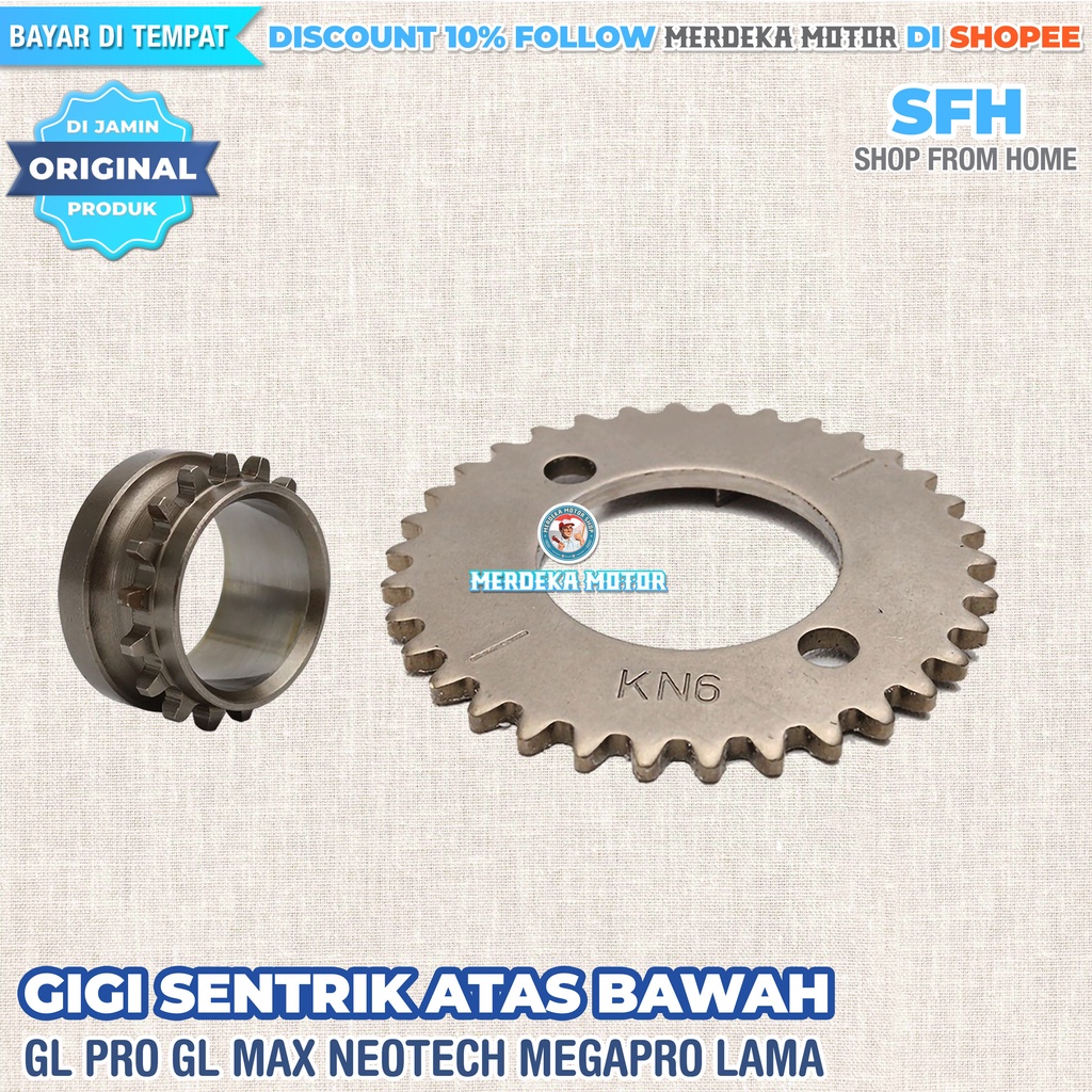 Jual Gigi Sentrik Bawah Gir Timing Atas Rantai Keteng Kamrat GL Pro ...
