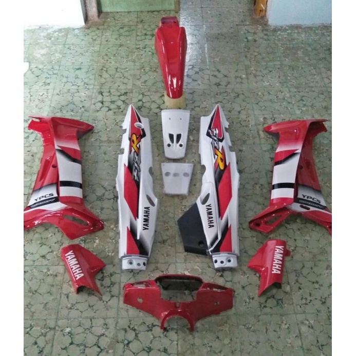 Jual cover bodi body halus fullset yamaha fiz r fizr f1z r 2001 merah ...