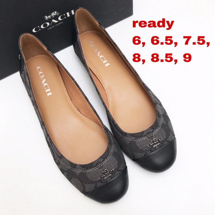 coach chelsea flats black