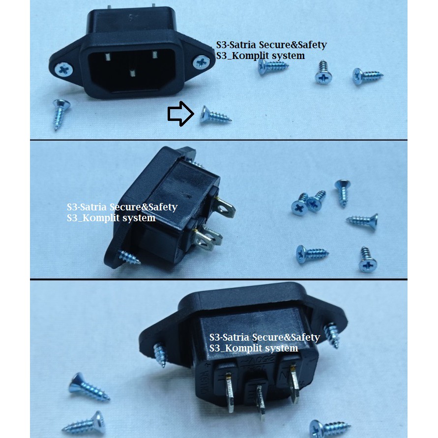 Jual Tajam screw socket C14 Baut sekrup skrup soket c 14 pc cpu ups ...