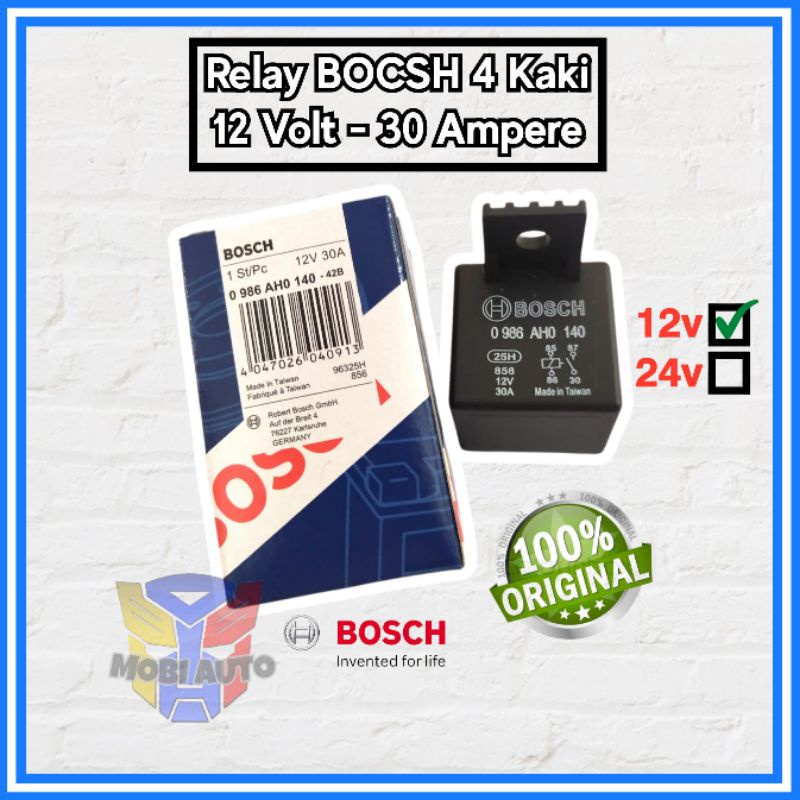 Jual Relay Rellay Bosch Kaki Pin V Ampere Original Shopee Indonesia