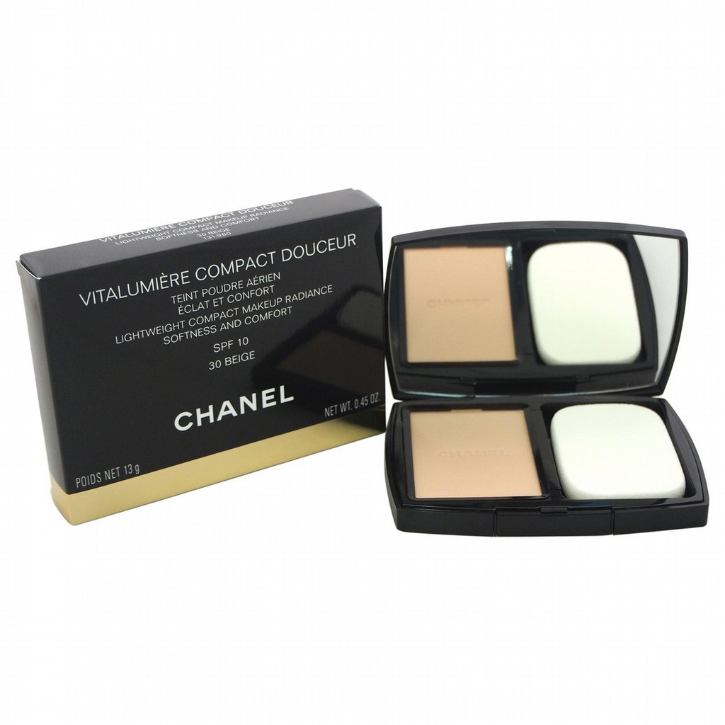 CHANEL VITALUMIÈRE COMPACT DOUCEUR 40 Chanel Vitalumiere Compact Douceur Nr.40 Beige 13 g