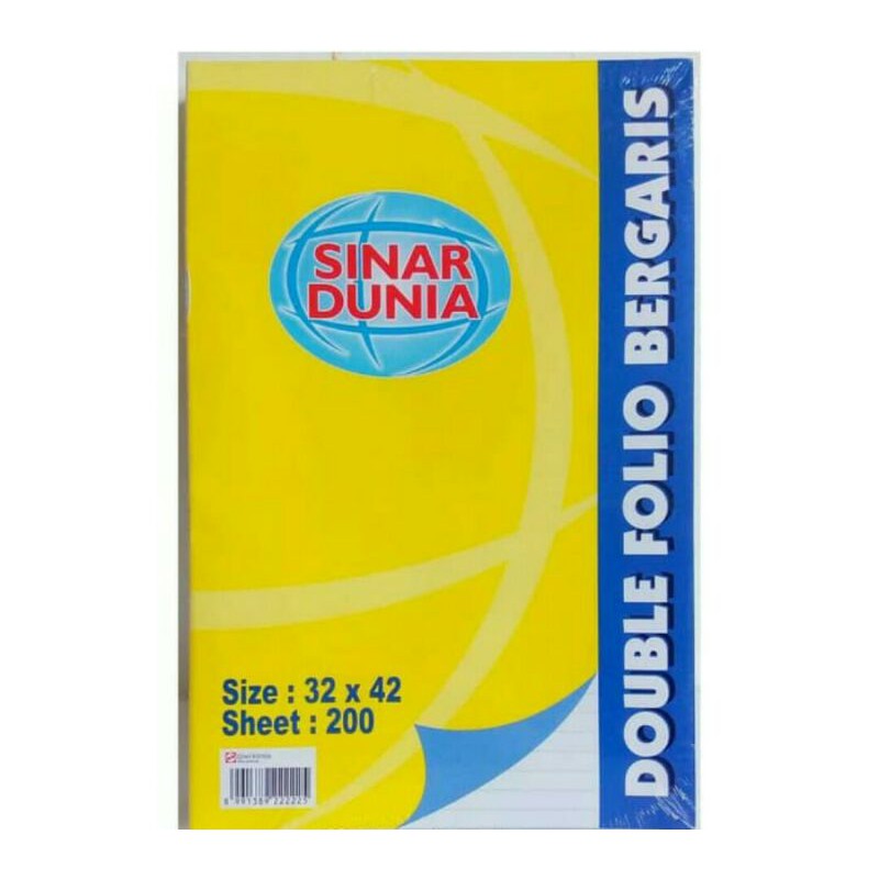 Jual KERTAS DOUBLE FOLIO BERGARIS SIDU 200 LEMBAR | Shopee Indonesia