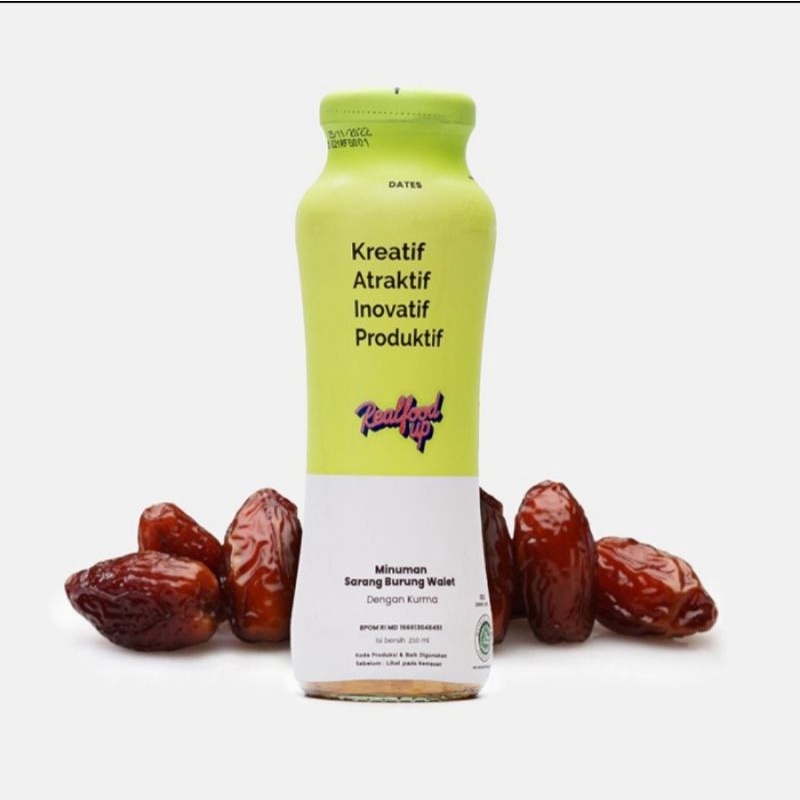 Jual Realfood Up Active Minuman Sarang Burung Wallet Dates Kurma 6 Botol Shopee Indonesia 5170