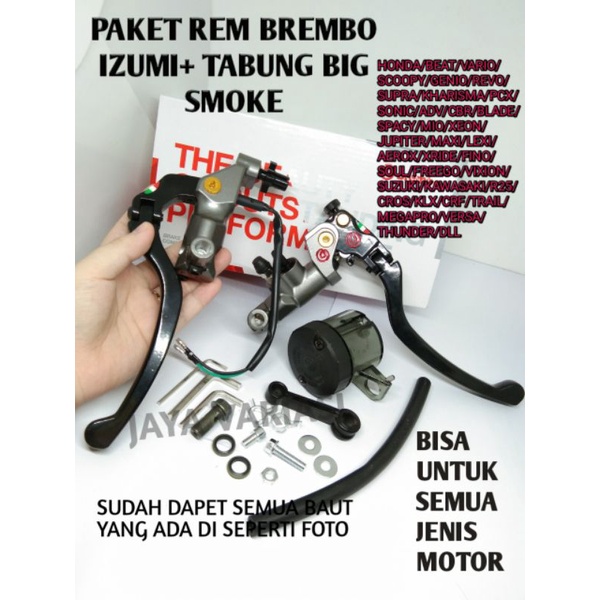 Jual SET MASTER REM IZUMI PLUS TABUNG BIG SMOKE BISA BUAT SEMUA MOTOR 1 SET KANAN KIRI Shopee