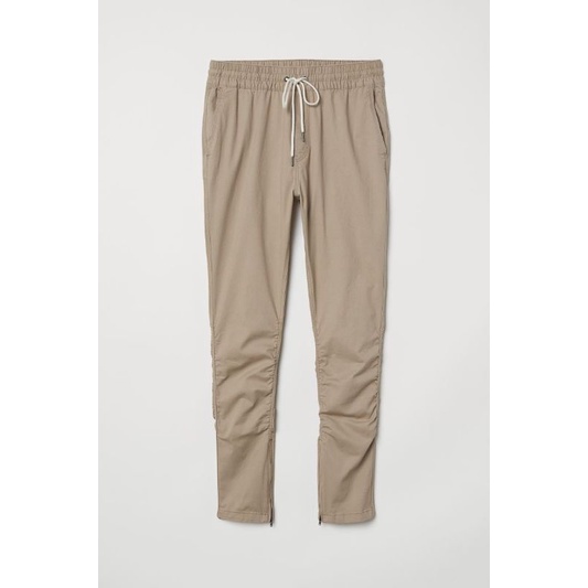 H&m twill zipper pants online