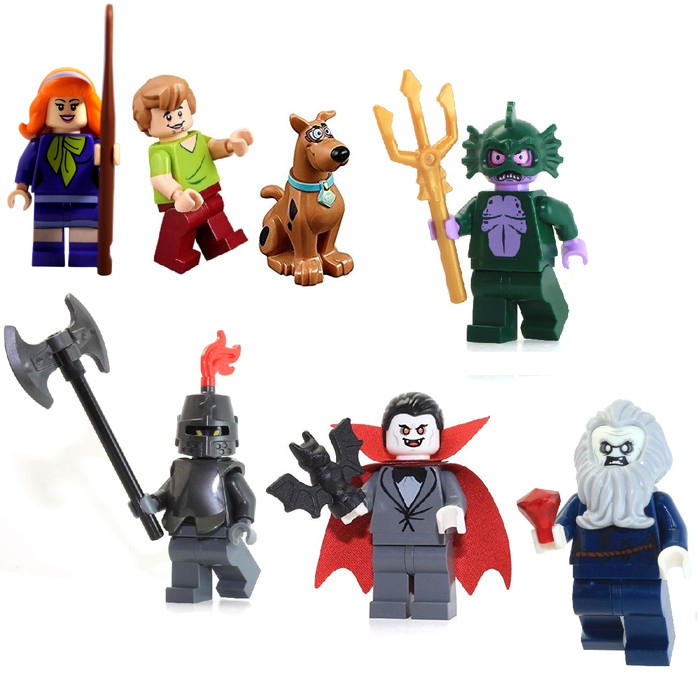 Scooby Doo Shaggy Daphne Swamp Knight Vampire Minifigure Lego 75904 kw