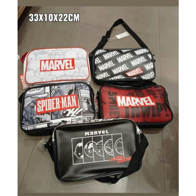 Jual MINISO MARVEL CROSSBODY BAG 22*10*33CM Shopee Indonesia