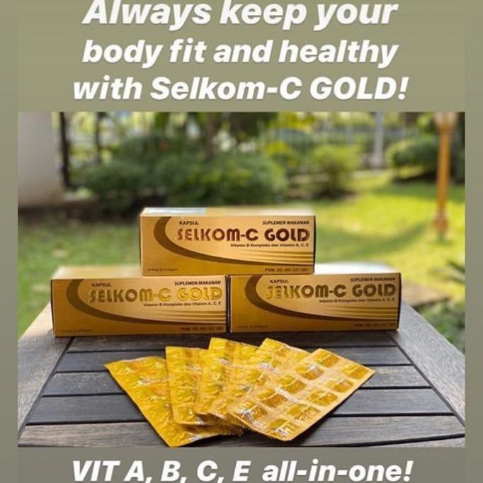 Jual Vitamin C Selkom Gold ( 100 Kapsul/Box ) | Shopee Indonesia