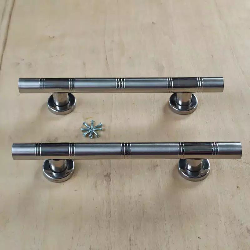 Jual Handle pintu rumah bulat 25 cm lis dof putih tarikan pintu 25 cm ...