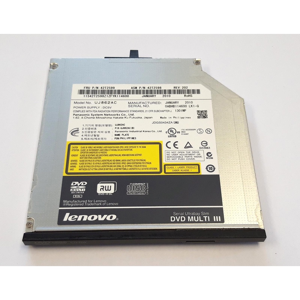 Jual DVD RW Sata Lenovo Thinkpad T400 T500 42T2545 UJ862AC Dvd