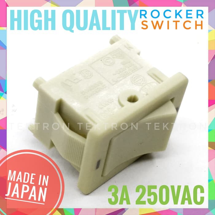 Jual TMS Japan Rocker Switch 3A 250VAC High Quality, Klik lebih empuk ...