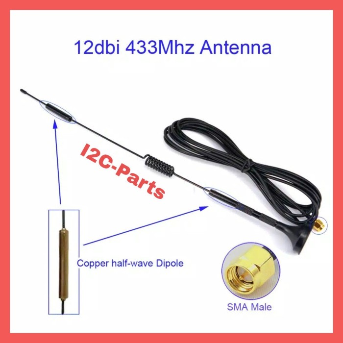 Jual Antenna 433 Mhz Antena 433mhz 12dBi Lora Aerial Drone | Shopee ...