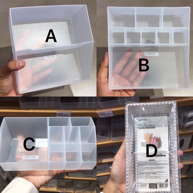 Jual MINISO ACRYLIC ORGANIZER STORAGE MINISO / ACRYLIC MINISO / TEMPAT