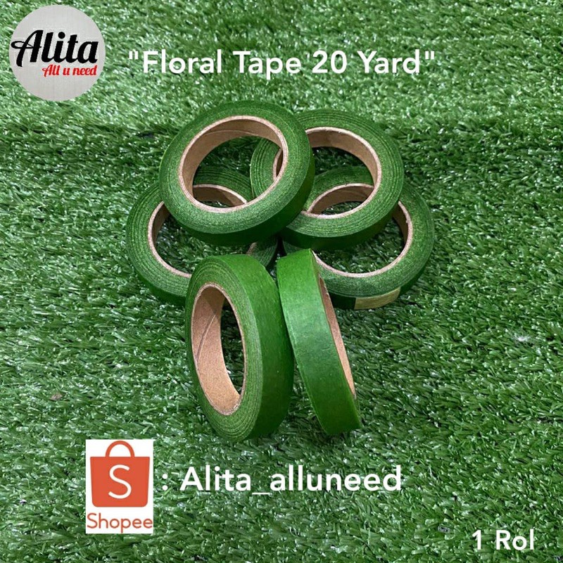 Jual Flower Tape (20 yard) / Isolasi Bunga (20 yard) / Floral Tape 20 ...