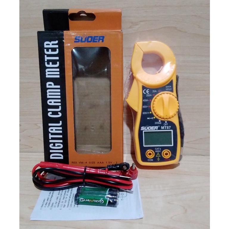 Jual DIGITAL CLAMP METER MT87 TANG AMPERE MULTIMETER ALAT UKUR TEGANGAN