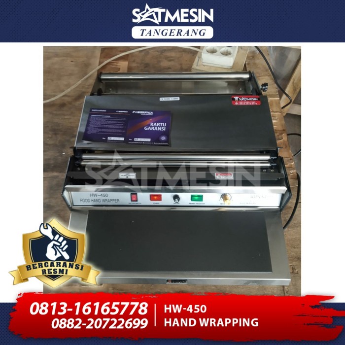 Jual Mesin Hand Wrapping Hw 450 Powerpack Pembungkus Makanan Shopee