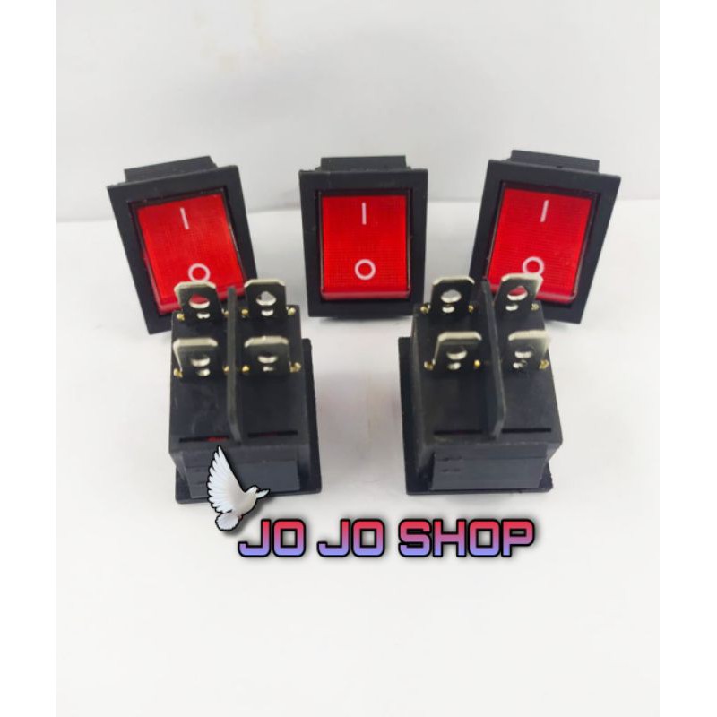 Jual SAKLAR SEGI KAKI 4 / SWITCH ON OFF 4 PIN BESAR | Shopee Indonesia