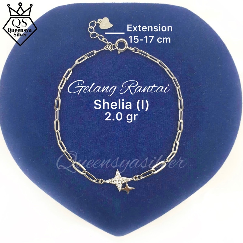 Jual Gelang Tangan Perak Silver Korea Asli 925 Lapis Emas Putih