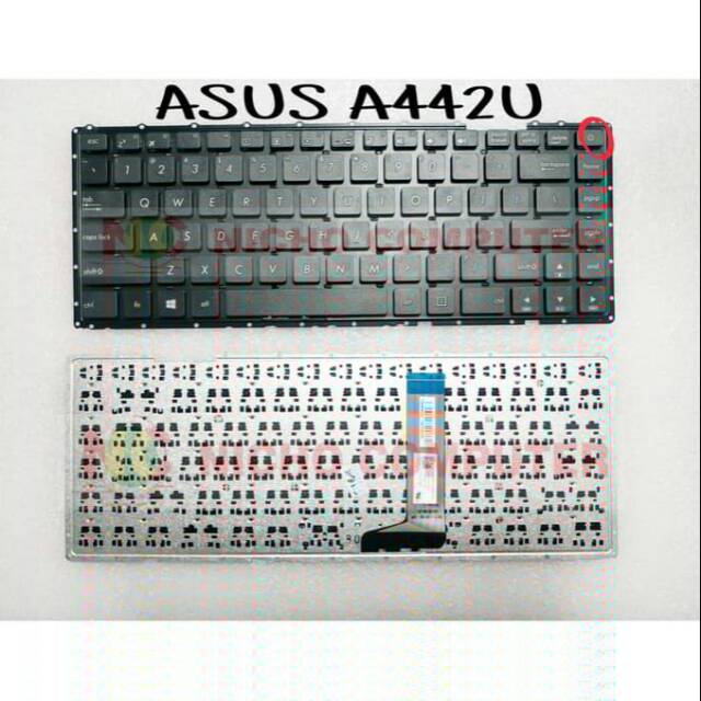 Jual keyboard Asus X442 X442UA X442UR A442 Black | Shopee Indonesia