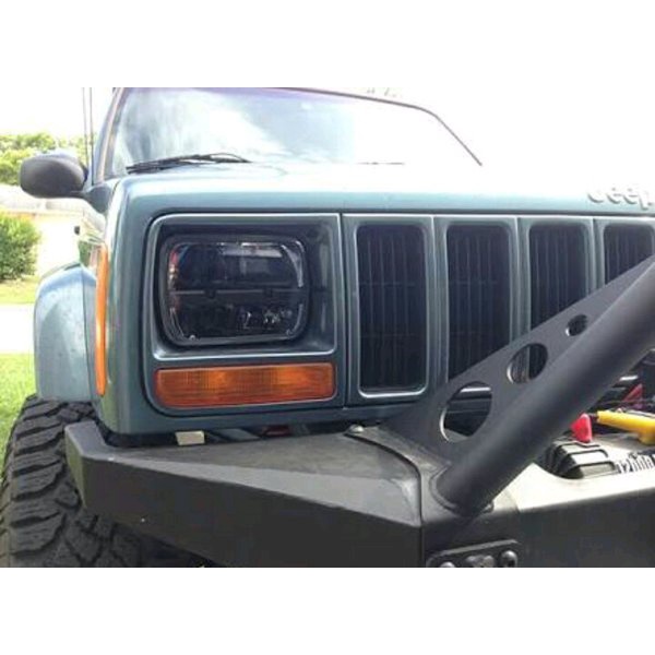 Jual HEADLAMP LAMPU UTAMA KOTAK 7INCH MODEL LED TRUCKLITE JEEP CHEROKEE