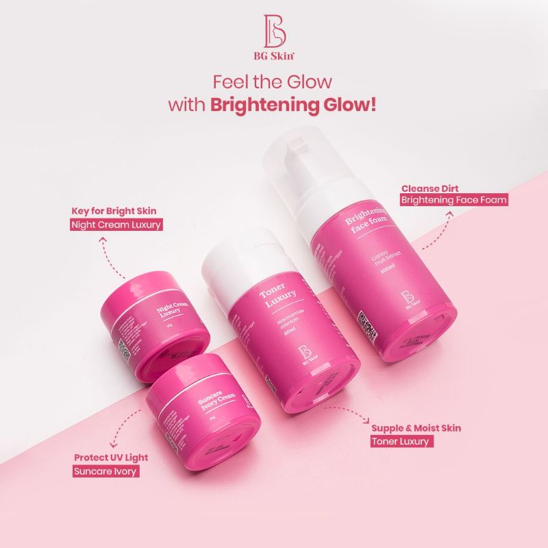 Jual PAKET BRIGHTENING GLOW BEAUTY GLOW SKINCARE / BG SKIN / BG ...