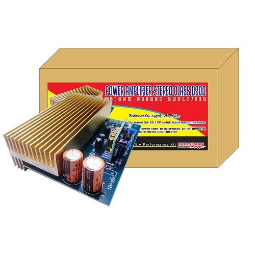 Jual Kit PA. Class D200 2x100W Power Amplifier Stereo 200W Power Home ...