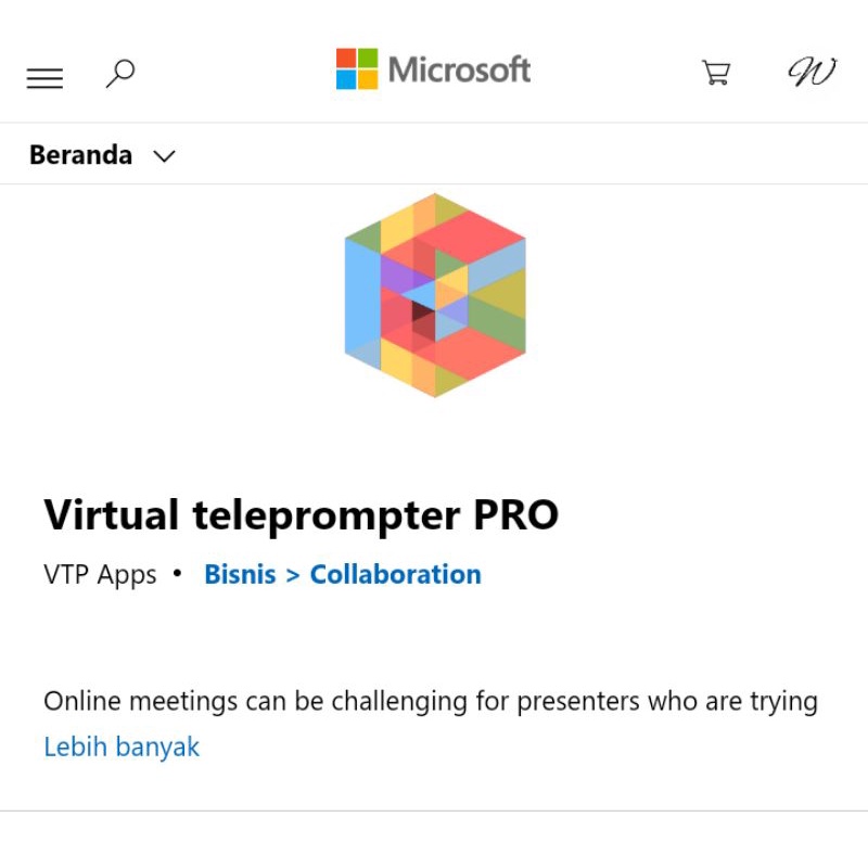 Jual Gift Cards Apps Microsoft Store Region Indo Virtual teleprompter