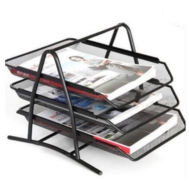 Jual Rak Kertas Dokumen 3 Susun Elevated Letter Tray | Shopee Indonesia