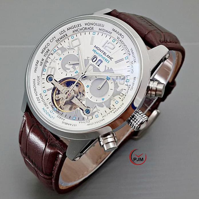 Stok Terbatas Jam Tangan Pria Montblanc Hemispheres White