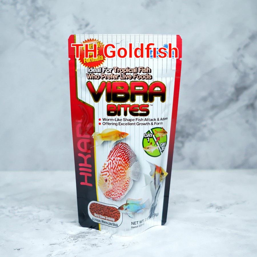 Hikari Vibra Bites Tropical Fish Food - 2.2 Lb Color Enhancing Floating Sticks